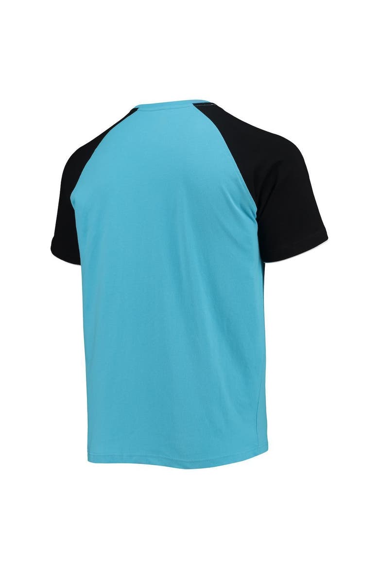 Men's Starter Blue/Black Martin Truex Jr The Catcher Raglan T-Shirt, Alternate, color, Blue