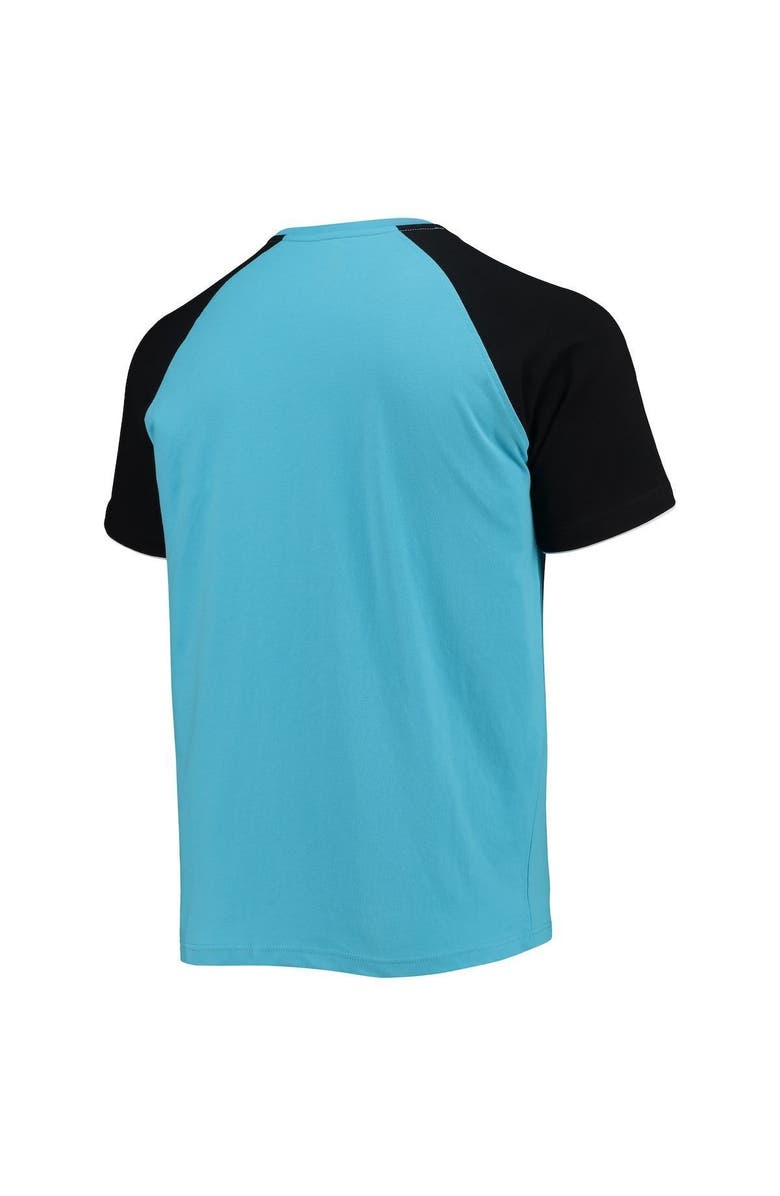 STARTER Men's Starter Blue/Black Martin Truex Jr The Catcher Raglan T-Shirt, Alternate, color, Blue