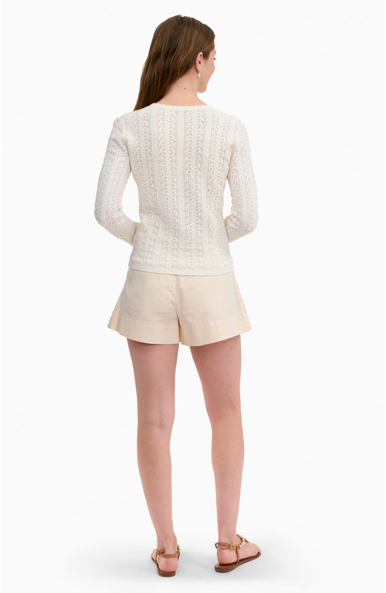 Rebecca Taylor Verana Knit Sweater, Alternate, color, Ivory