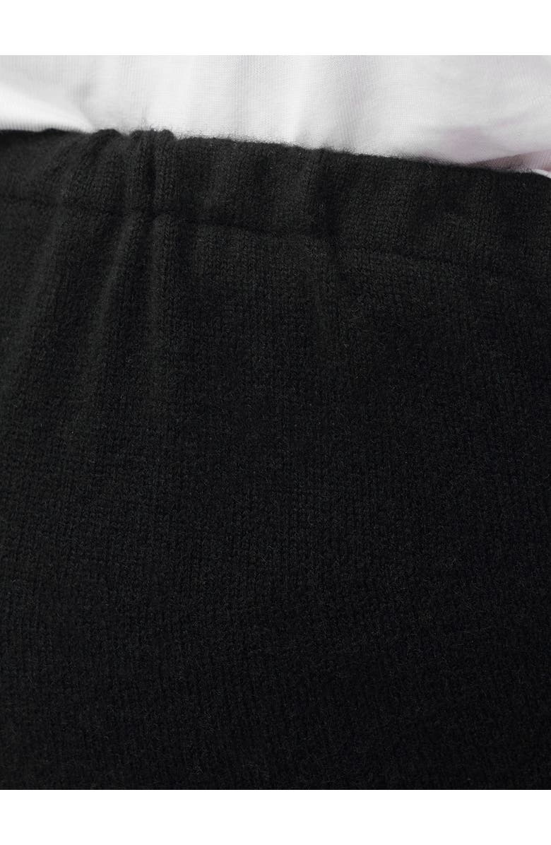 GOBI Mongolian Cashmere Wide-Leg Knitted Maternity Cashmere Pants, Alternate, color, Black