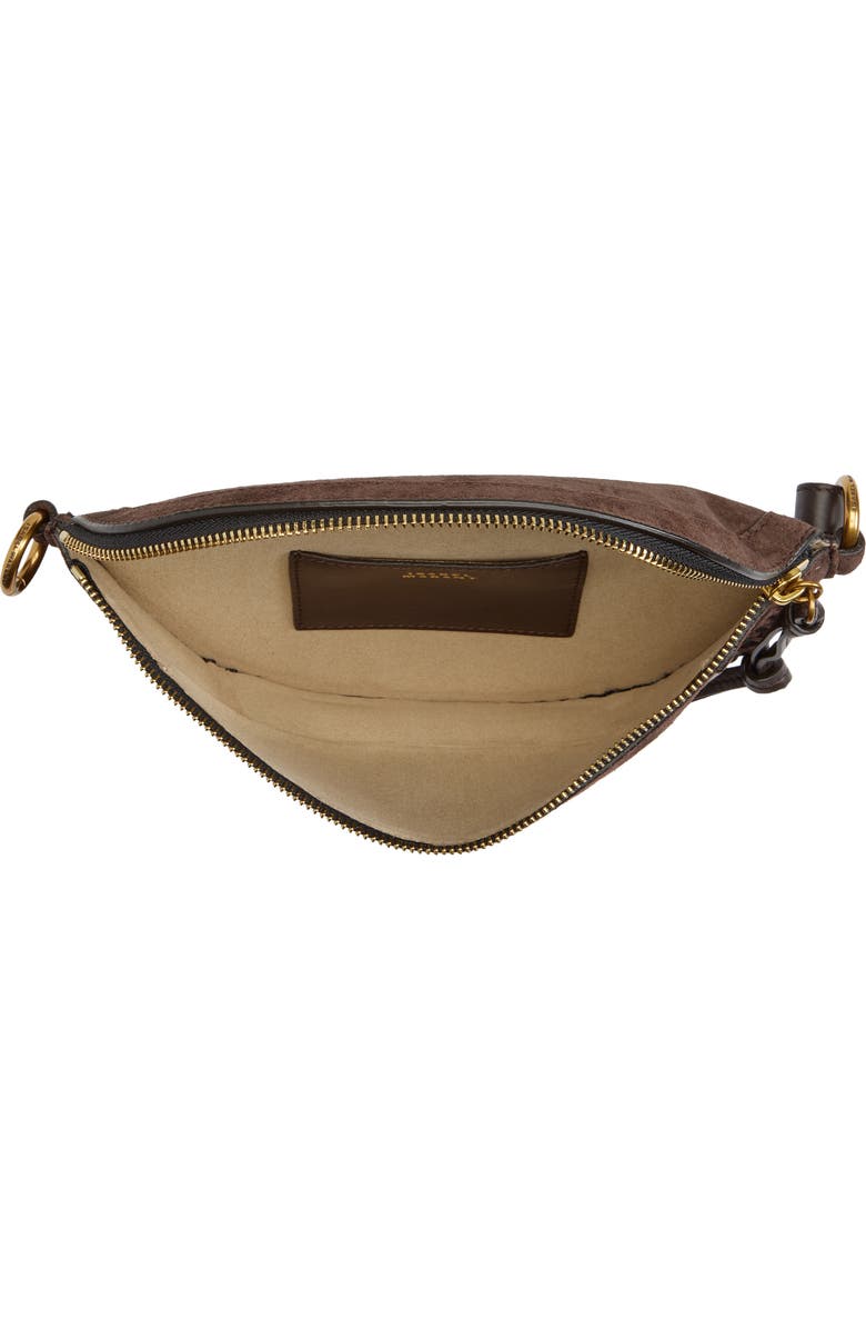 Isabel Marant Skano Suede Crossbody Bag, Alternate, color, Coffee