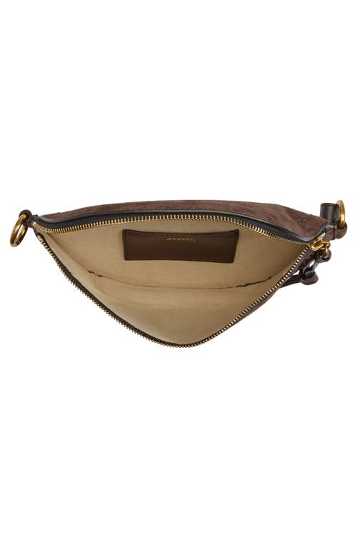 Isabel Marant Skano Suede Crossbody Bag In Brown