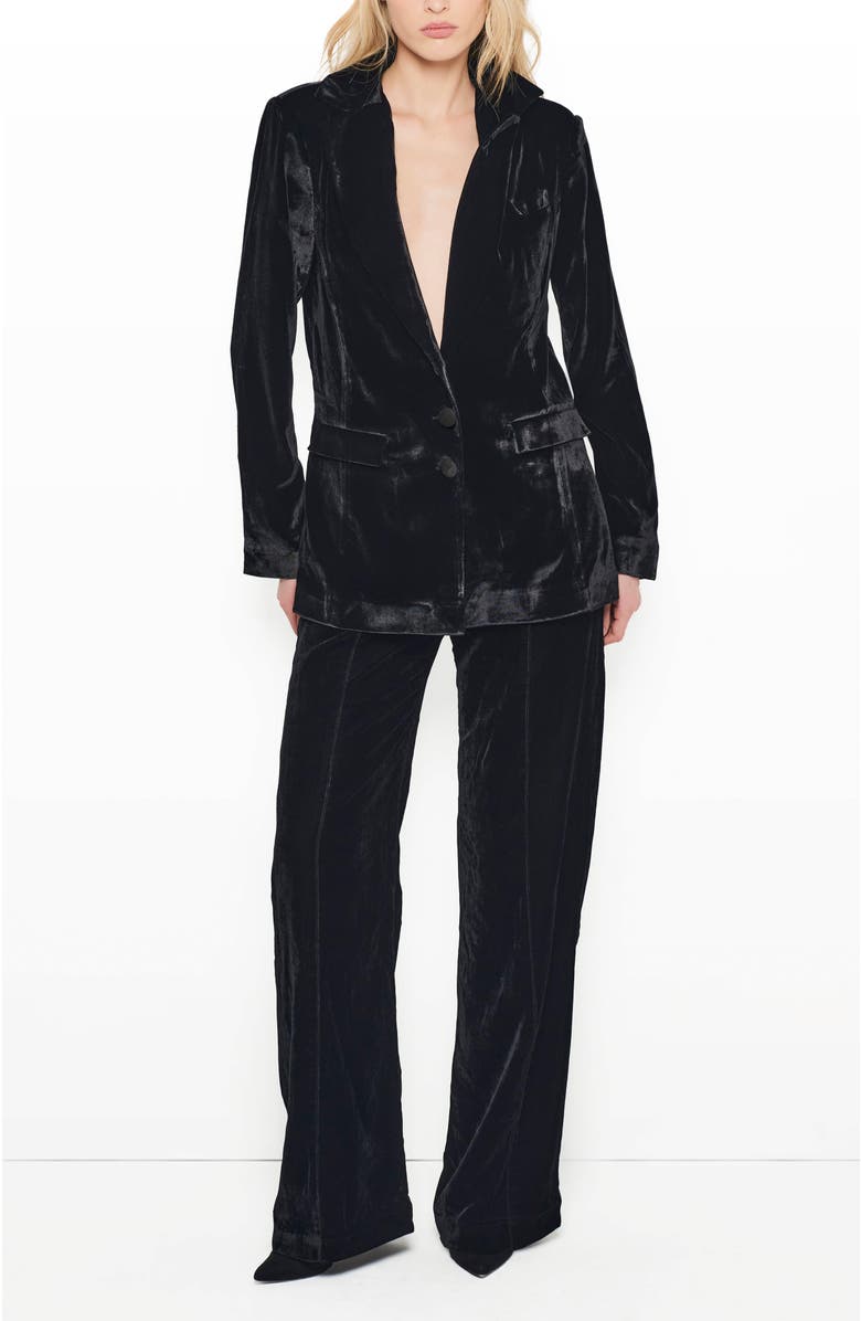 AS by DF Fiona Velvet Boyfriend Blazer, Alternate, color,