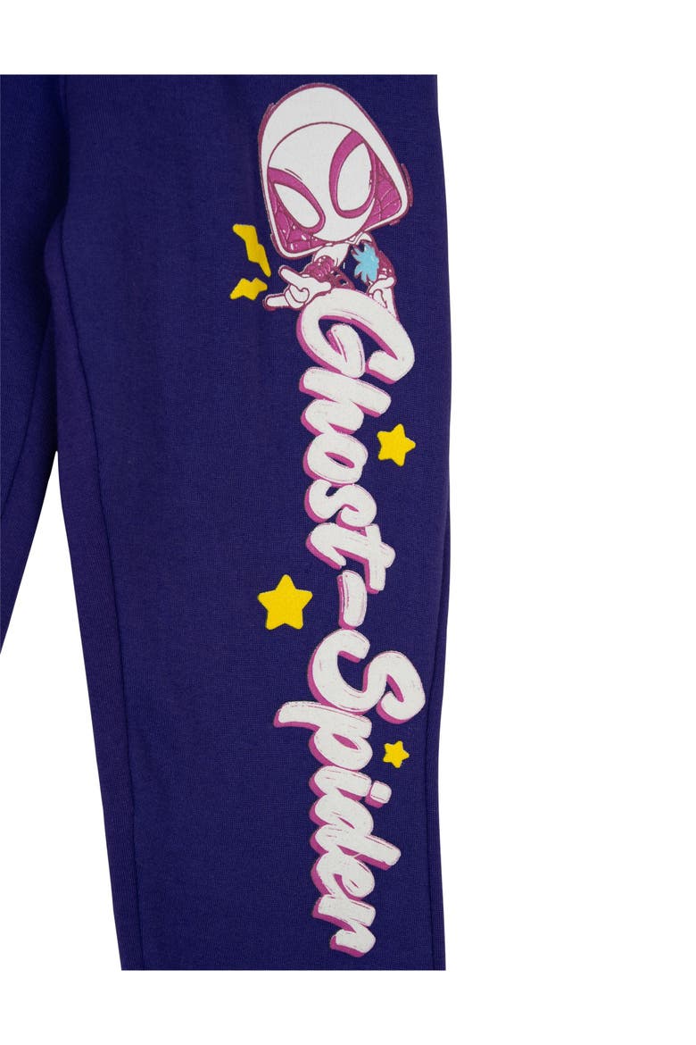 Spidey and His Amazing Friends Fleece Hoodie and Pants Set, Alternate, color, Ghost Spider Purple