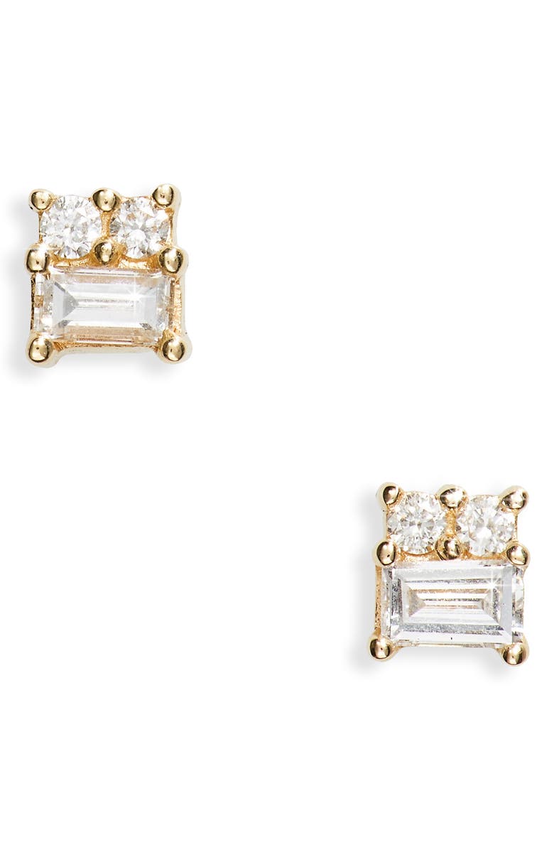 Dana Rebecca Designs Sadie Mini Diamond Stud Earrings, Main, color, 