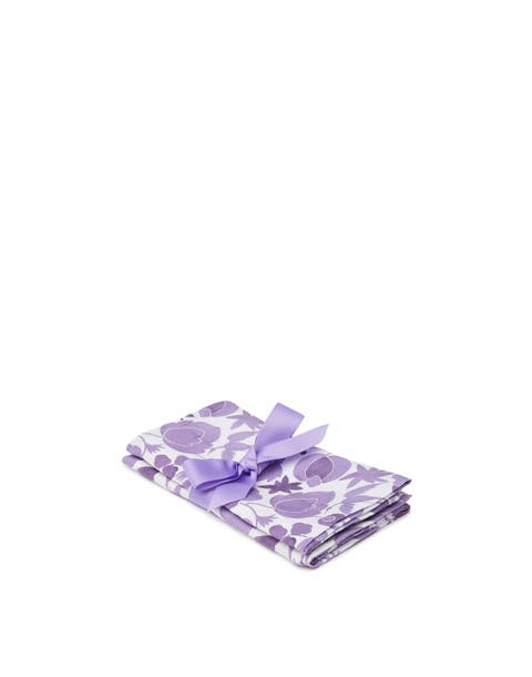 Large Napkins Set Of 2 (45X45) Wildbird Viola Small Purple
