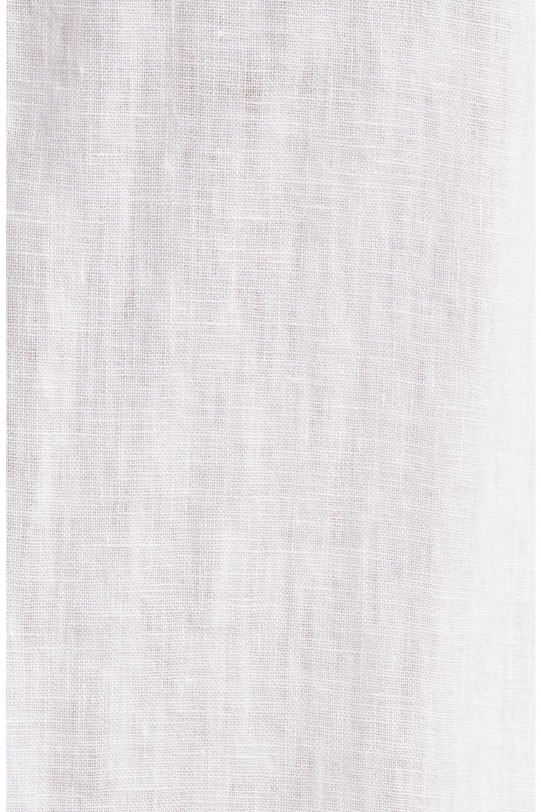 Piece Dye Linen Short Sleeve Button-Down Shirt, Alternate, color, CERAMIC WHITE