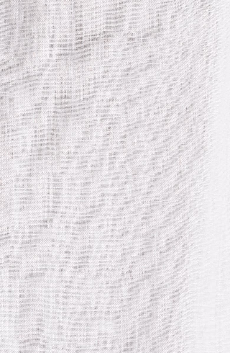 Polo Ralph Lauren Piece Dye Linen Short Sleeve Button-Down Shirt, Alternate, color, White