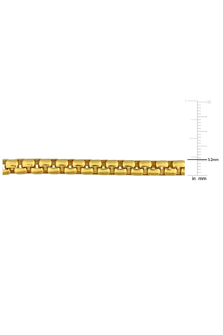 Box Link Chain Bracelet, Alternate, color, GOLD