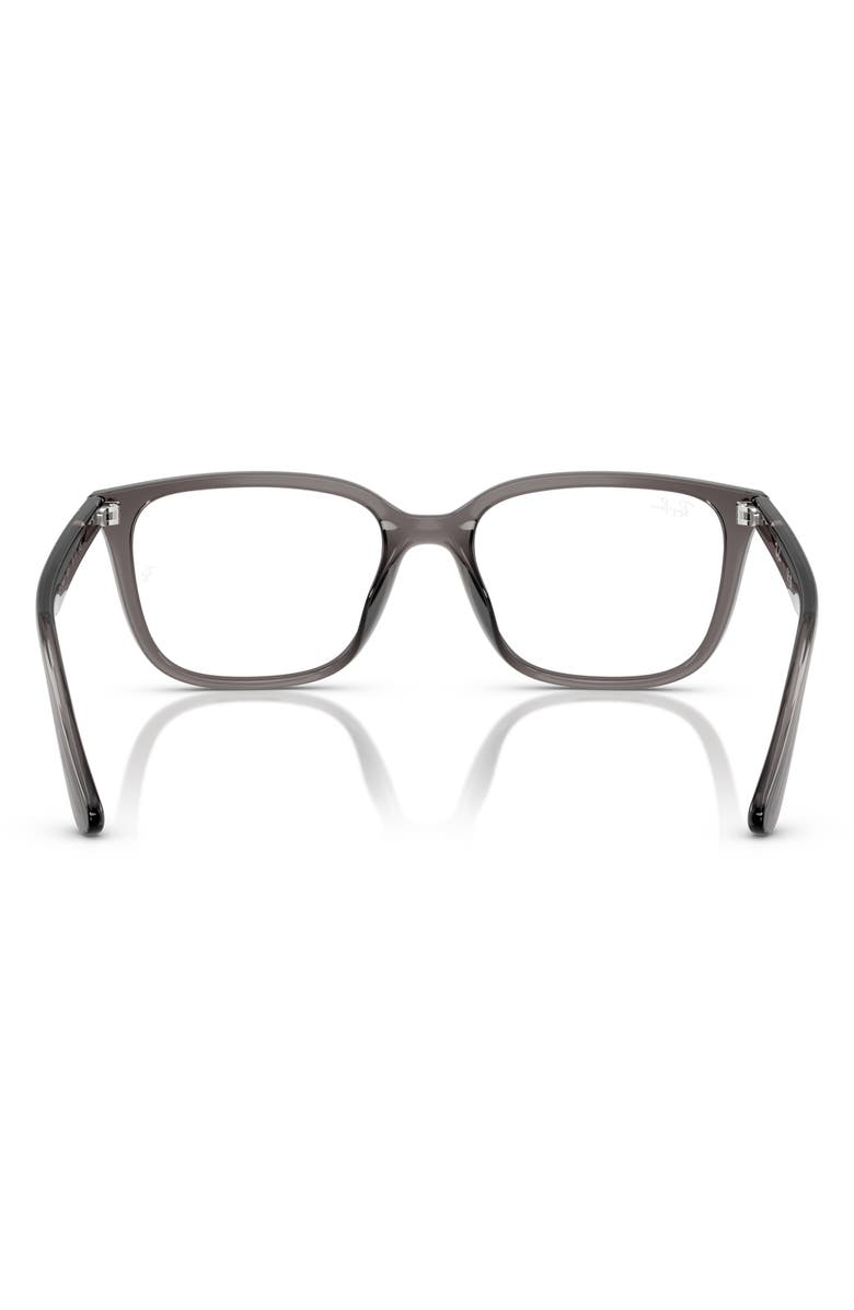 Ray-Ban 55mm Square Optical Glasses, Alternate, color, Transparent Grey