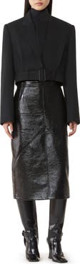 Lanvin Short Belted Jacket In Wool
