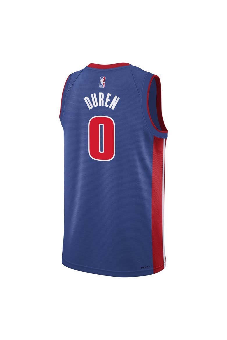Youth Nike Jalen Duren Blue Detroit Pistons Swingman Jersey - Icon Edition, Alternate, color, Blue