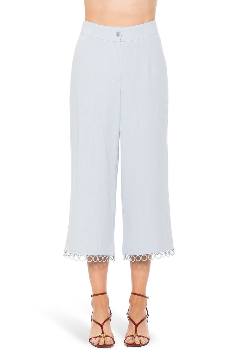 Lucy Wide Leg Ankle Crop Pants, Main, color, LIGHT BLUE