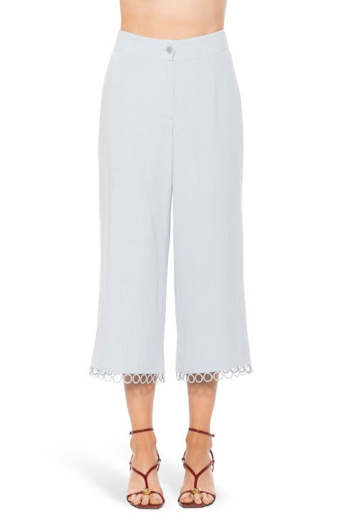 Lucy Wide Leg Ankle Crop Pants