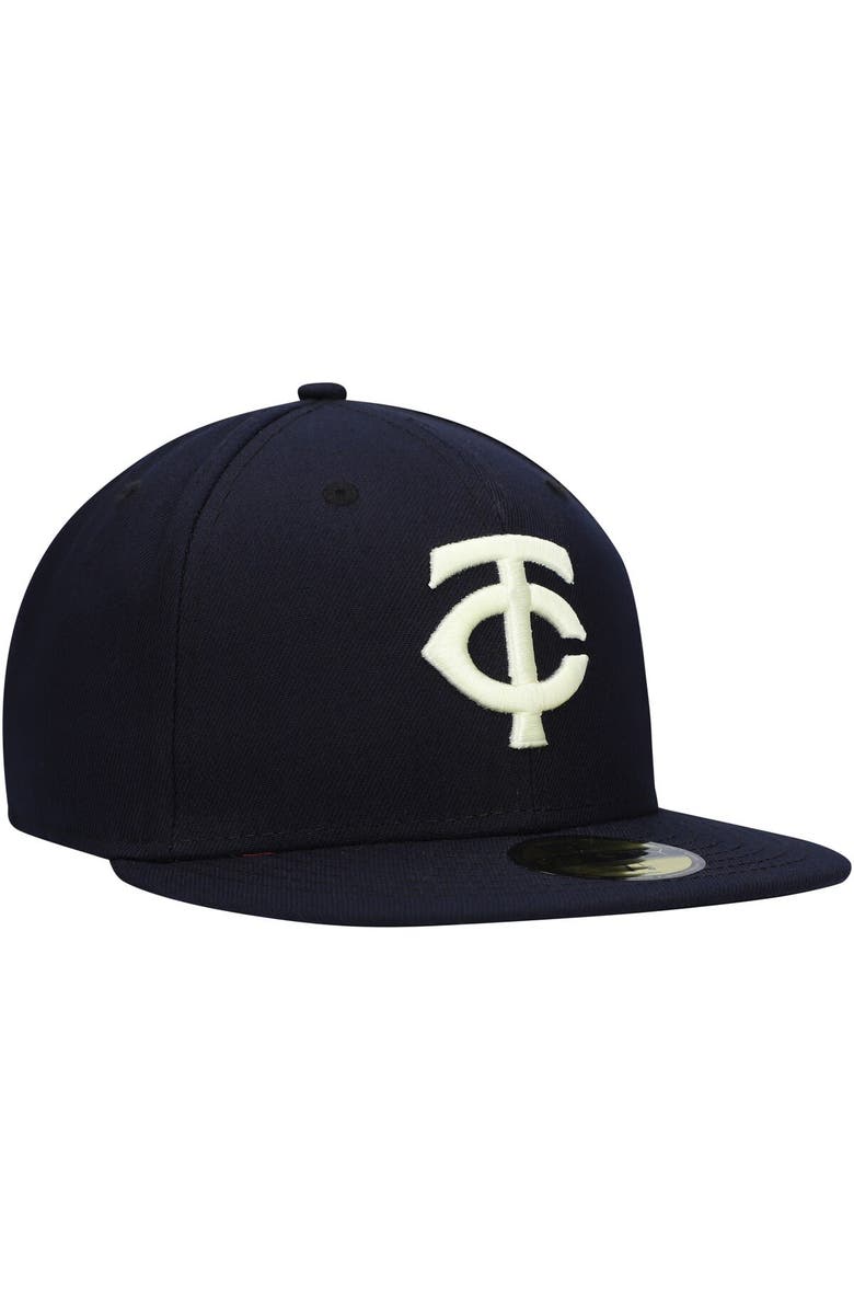 New Era Men's New Era Navy Minnesota Twins 2023 Authentic Collection Alternate 59FIFTY Fitted Hat, Alternate, color, Navy
