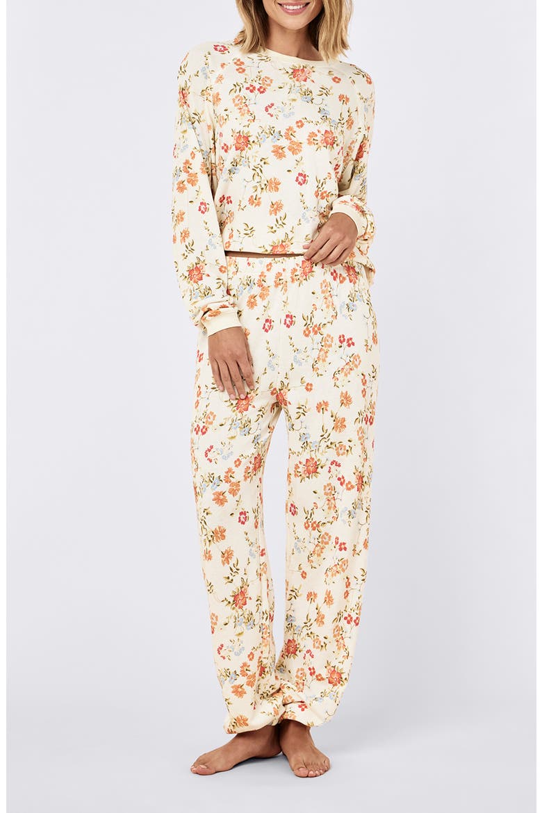 Most Wanted Floral Joggers, Alternate, color, AMBER FLORAL