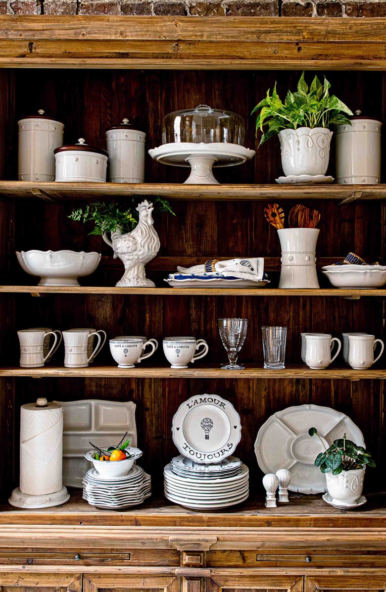 Juliska Clever Creatures Ceramic Rooster, Alternate, color, Whitewash