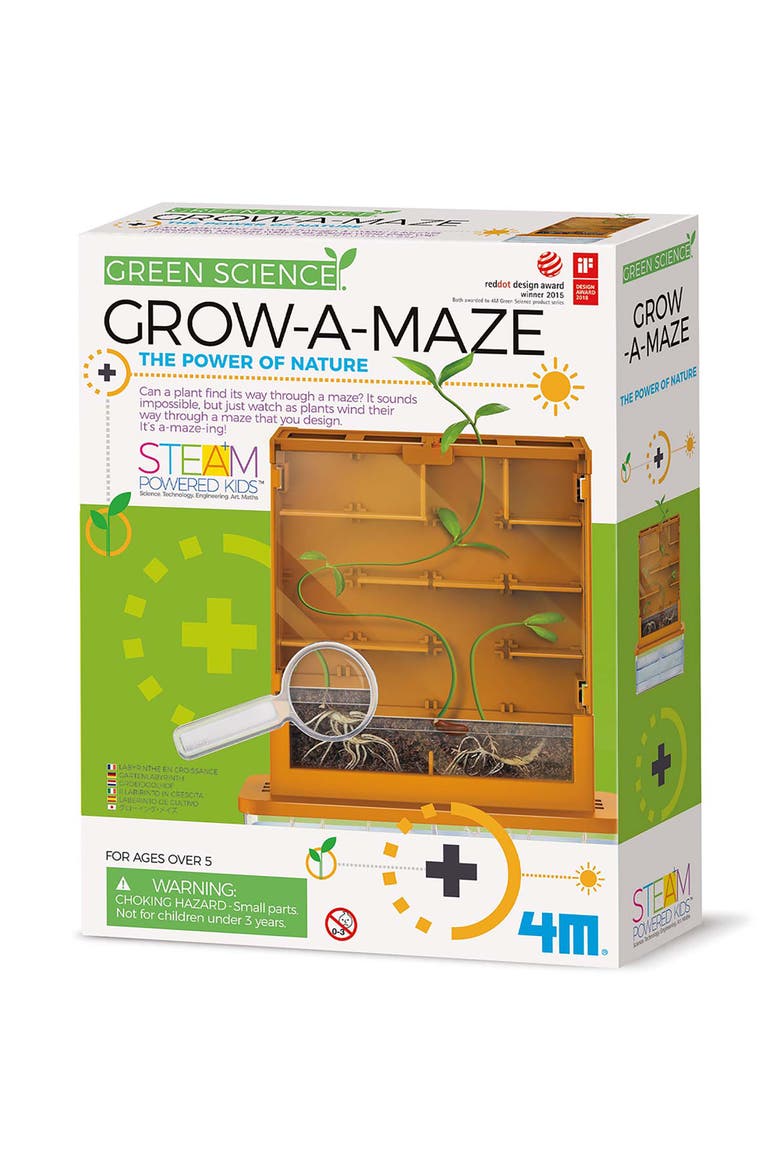 Green Science Grow A Maze, DIY Mini Plant Growth Lab, Kids 5+, Main, color, Multicolored