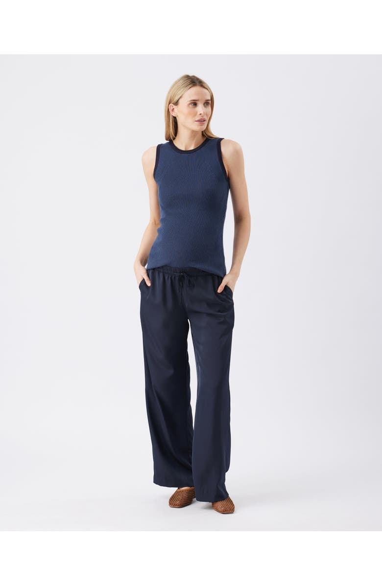 Ripe Maternity Zoe Rib Knit Nursing Tank, Alternate, color, Indigo / Navy