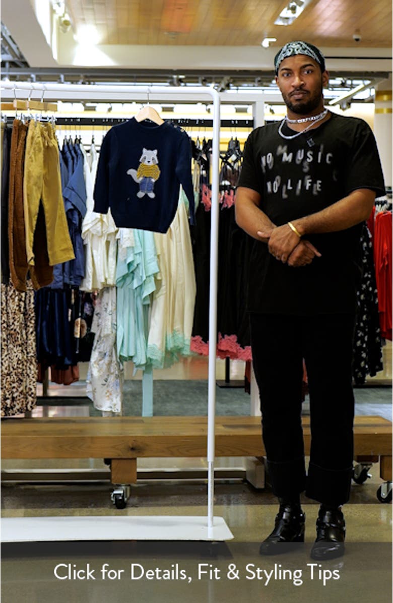 Kids' Raccoon Appliqué Sweater, sales video thumbnail