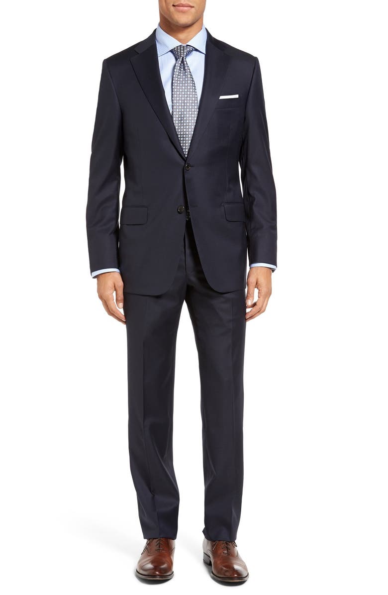 Hickey Freeman 'Beacon - B Series' Classic Fit Wool Suit, Main, color, 