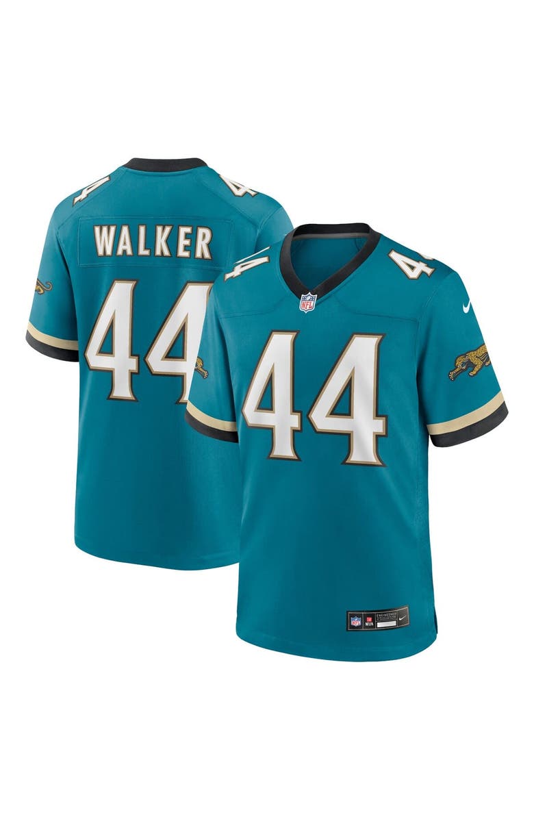 Nike Men's Nike Travon Walker Teal Jacksonville Jaguars Prowler Throwback Player Game Jersey, Main, color, Teal