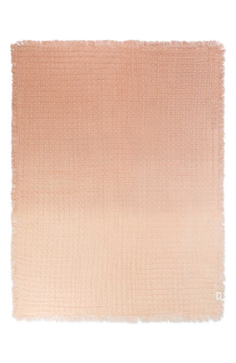 Ombré Cotton Muslin Blanket