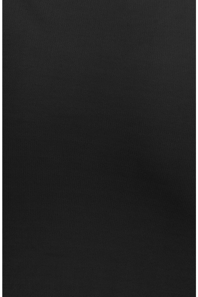 One-Shoulder Maxi Cocktail Dress, Alternate, color, BLACK