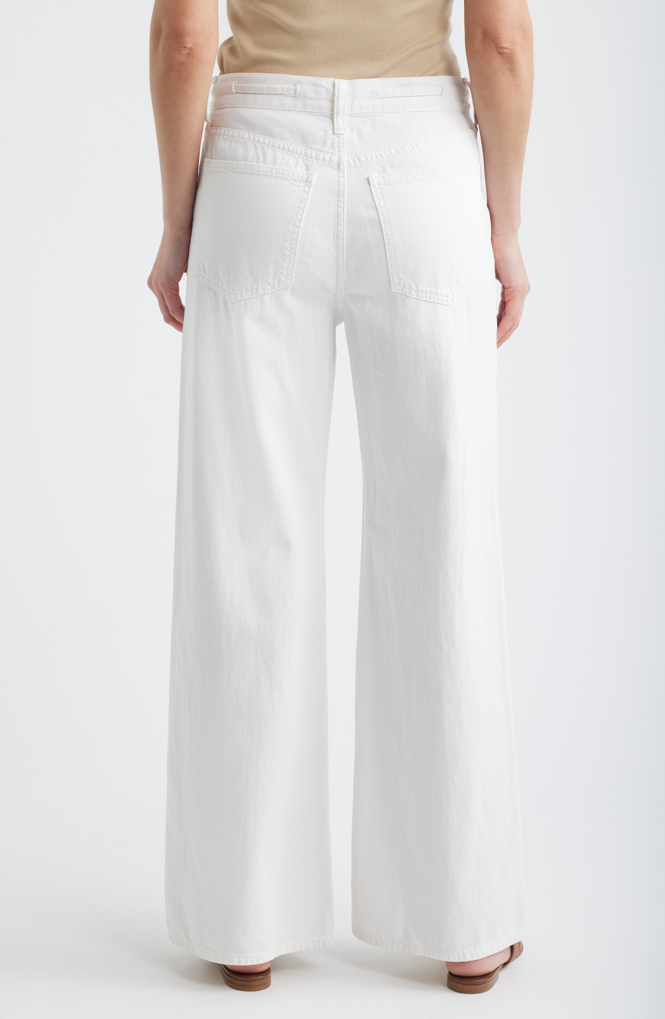 The Ultimate Wide Leg Jeans in Tile White - image 2