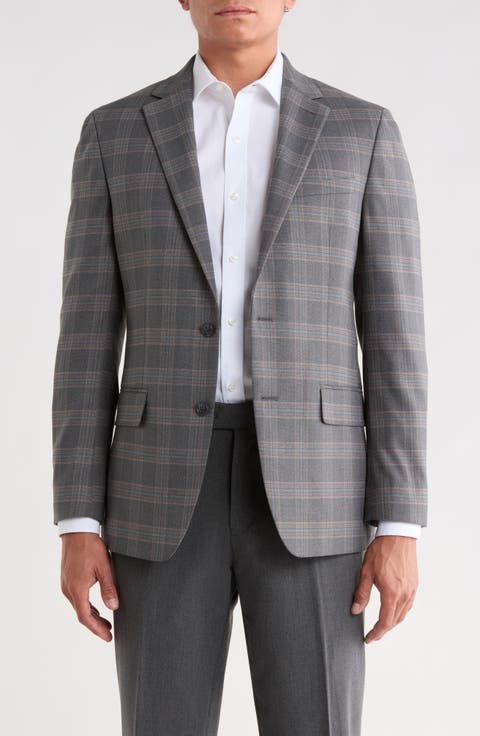 Plaid Two Button Sport Coat