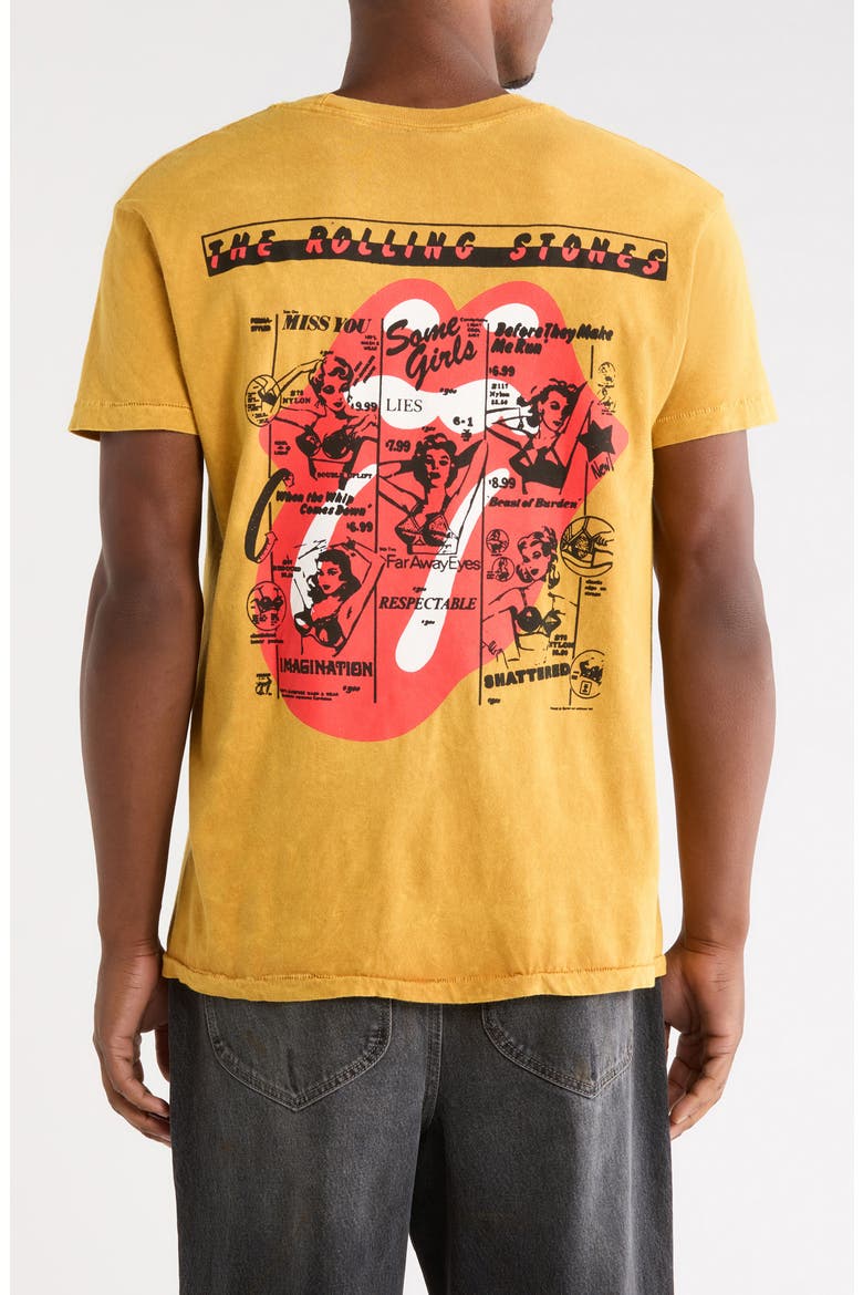 Rolling Stones Some Girls Cotton Graphic T-Shirt, Alternate, color, GOLD FADE