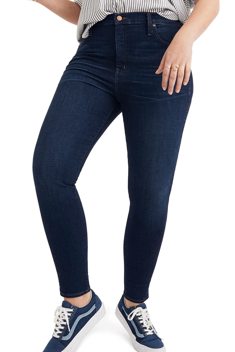 10-Inch High Rise Skinny Jeans, Alternate, color, HAYES WASH