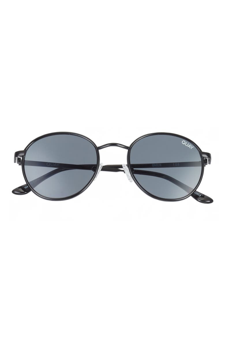 Australia Omen 45mm Sunglasses, Main, color, BLACK/ SMOKE