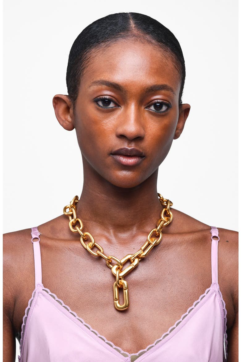 Pop J Marc Statement Necklace, Alternate, color, ANTIQUE GOLD