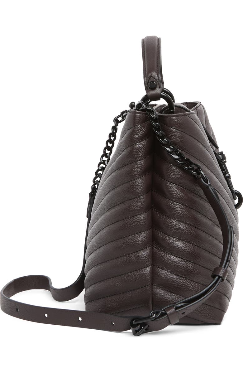 Rebecca Minkoff Edie Large Top Handle Leather Satchel, Alternate, color,