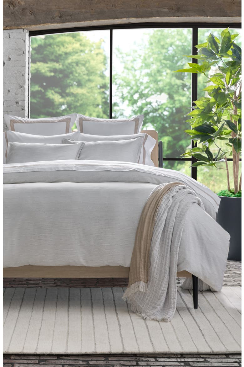 Dune Full Duvet Cover, Sheet & Shams Set, Alternate, color, WHITE/ DUNE