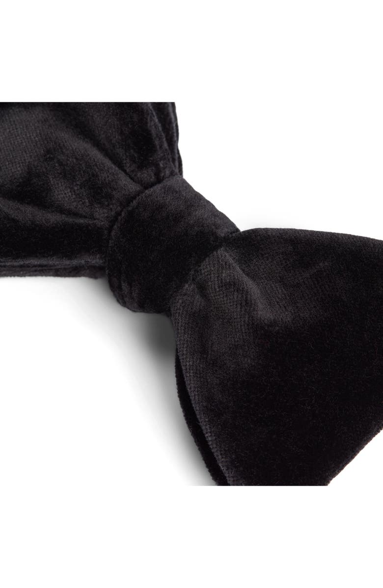 Ralph Lauren Purple Label Velveteen Bow Tie, Alternate, color,