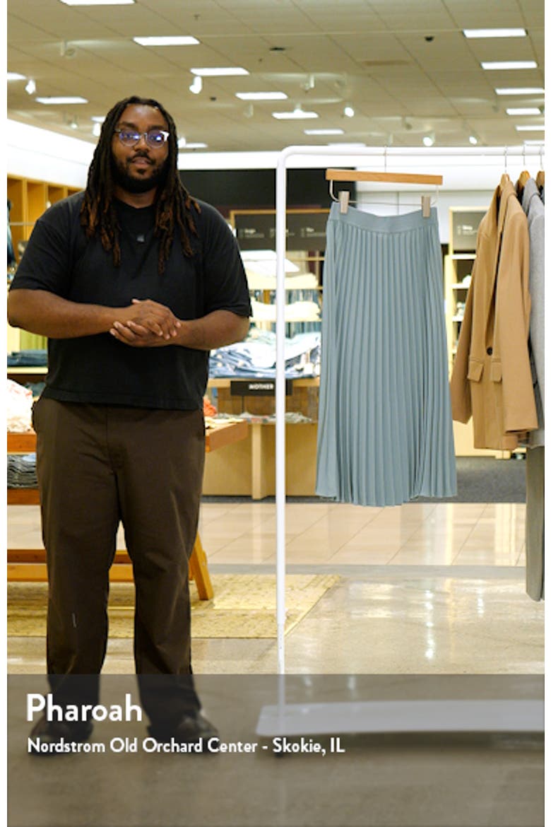 Pleated Midi Skirt video