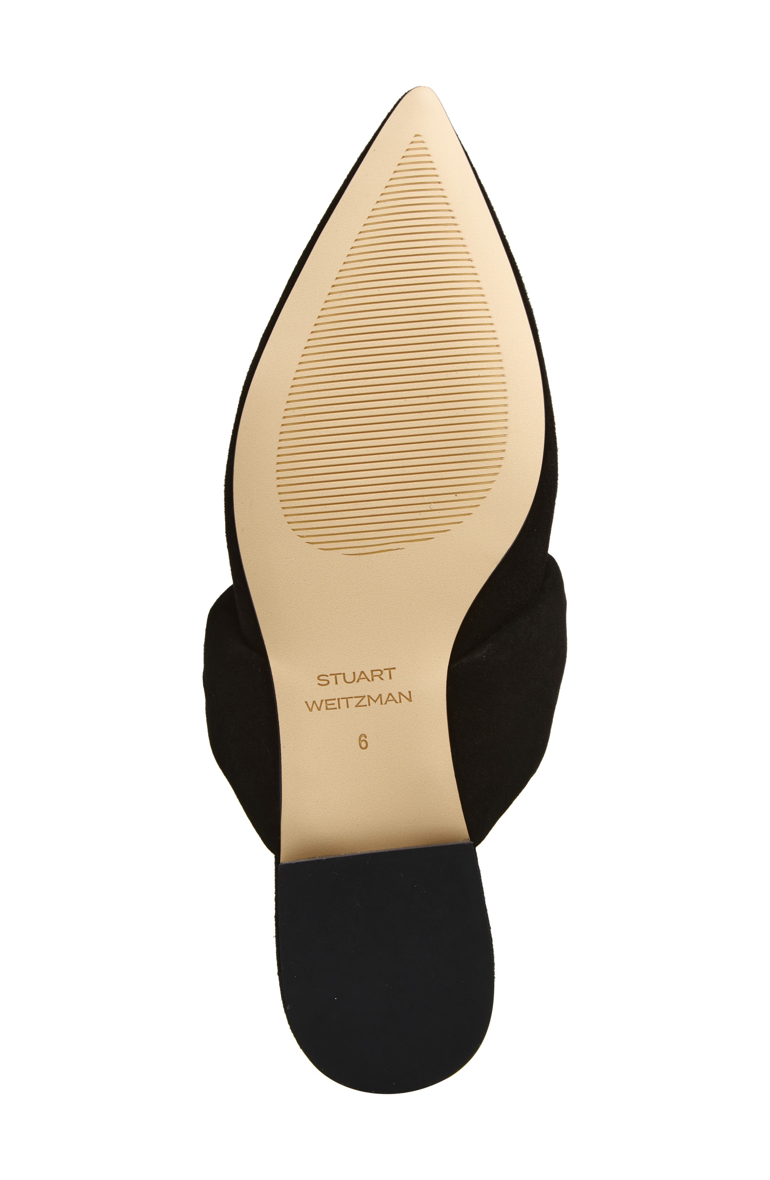 Stuart Weitzman Solange Knotted Mule, Alternate, color, Black