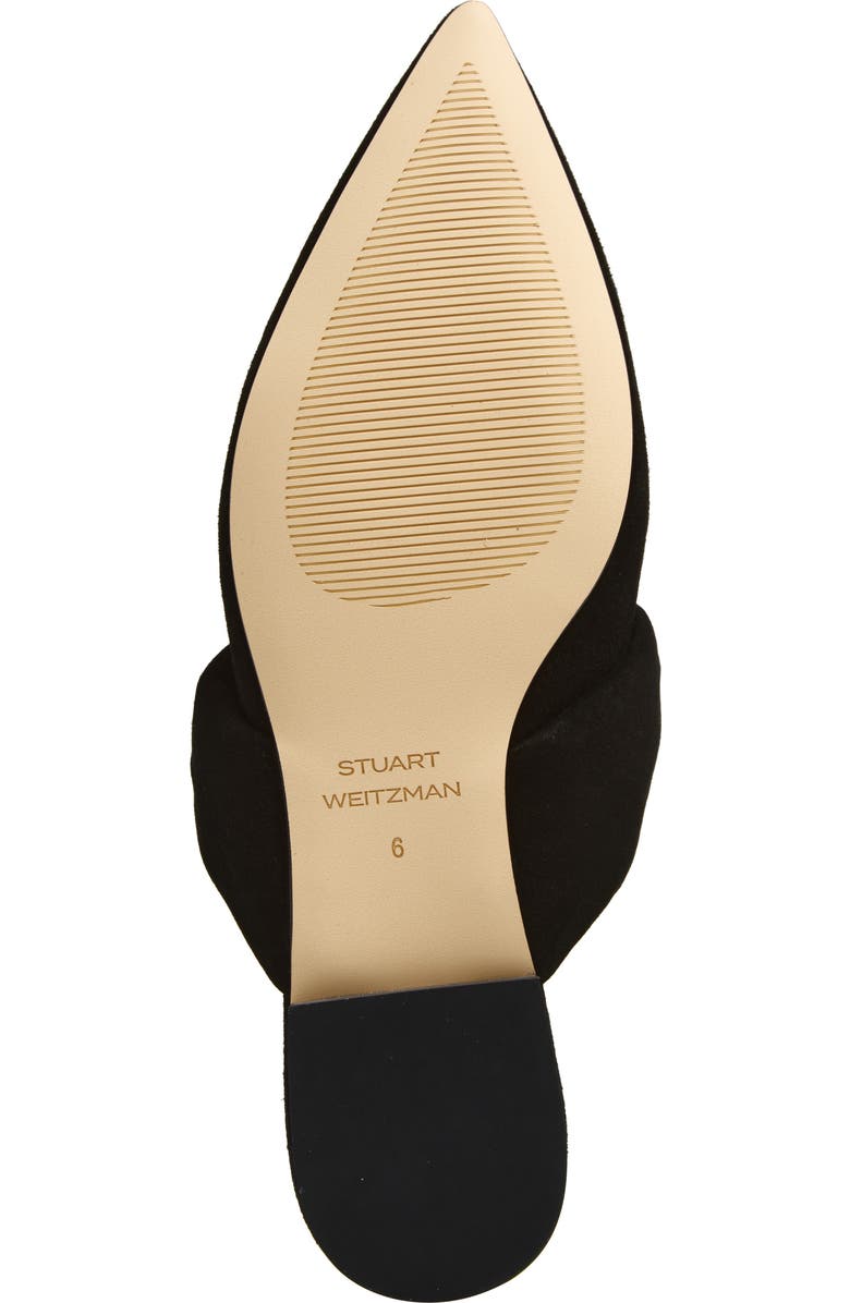 Stuart Weitzman Solange Knotted Mule, Alternate, color, Black