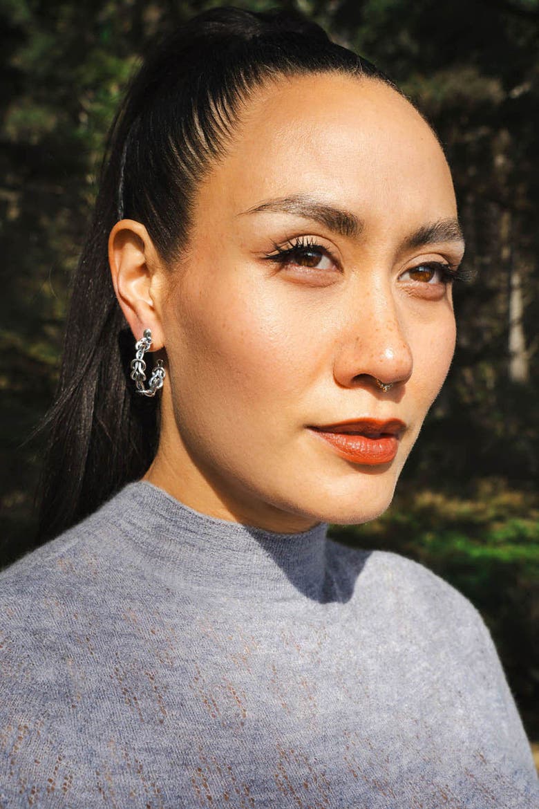 Hera Hoops, Alternate, color, Silver