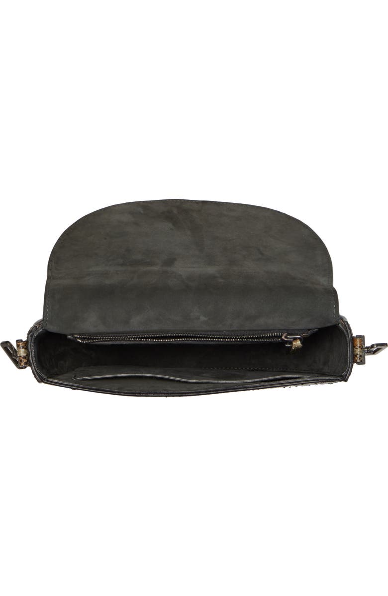 Brunello Cucinelli Monili Bead Leather Crossbody Bag, Alternate, color,