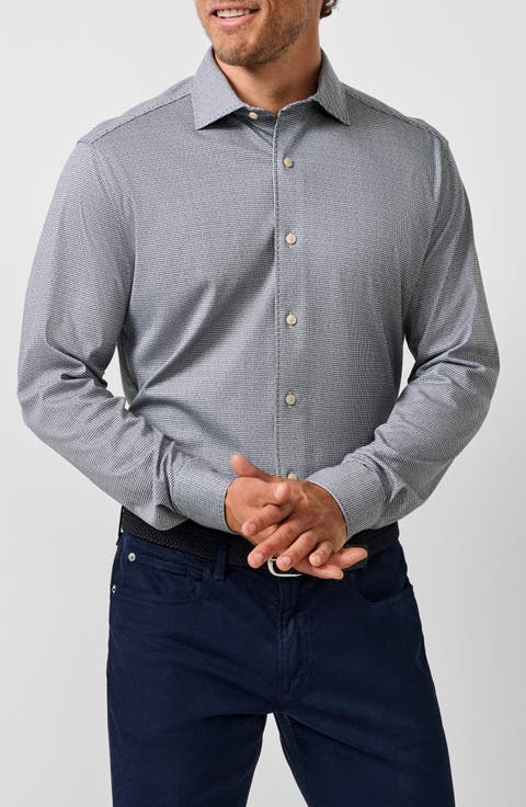 Check Knit Sport Shirt