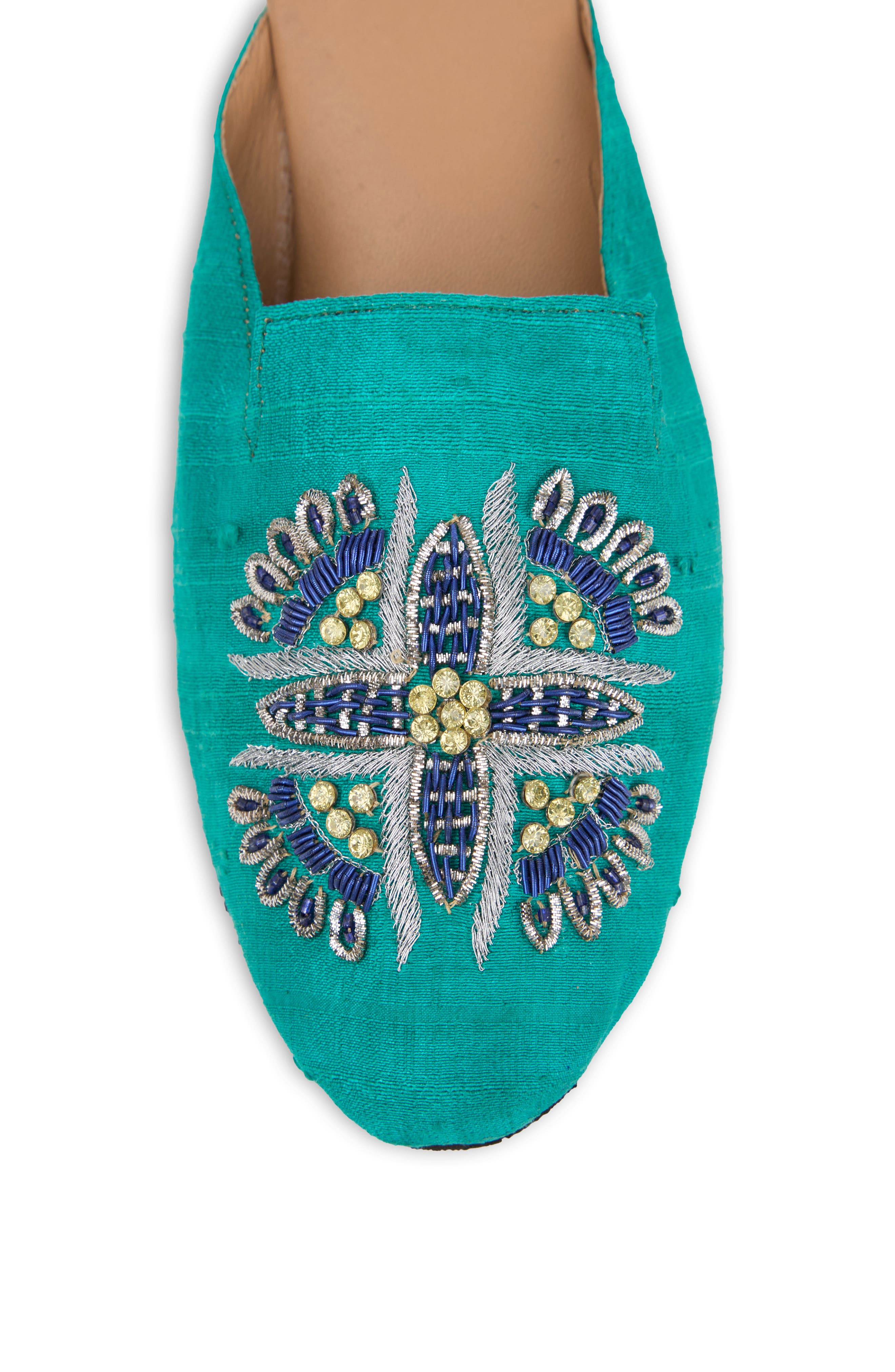 SAACHI Embellished Mule, Alternate, color, Turquoise