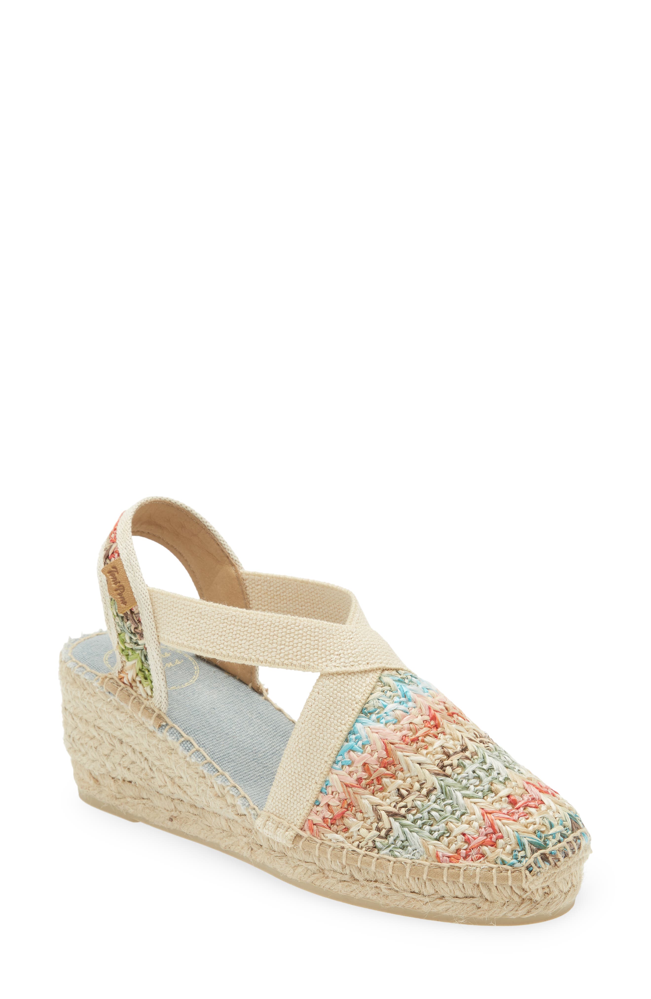 Toni Pons Terra Espadrille Wedge Sandal, Main, color, Multi Woven Fabric