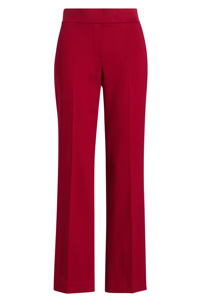 Slash Pocket Crepe Pull-On Pants, Alternate, color, TITIAN RED
