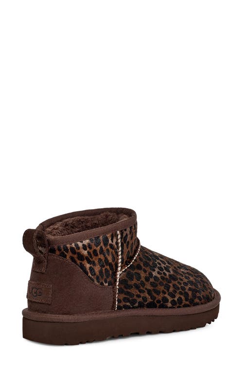 Ugg(r) Classic Ultra Mini Caspian Genuine Calf Hair Bootie