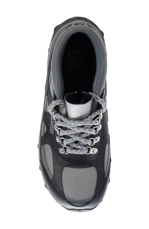 Givenchy Bogs Lace-up Low Sneakers In Black/grey