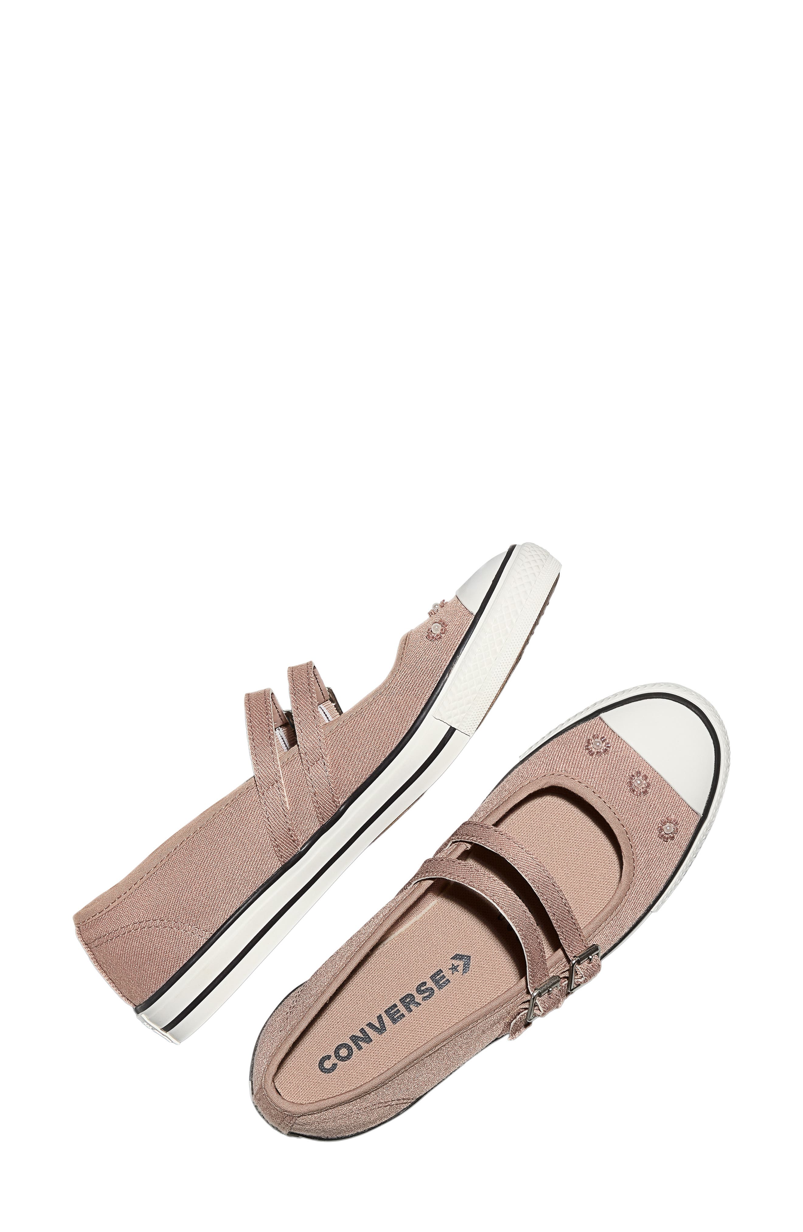 Converse Chuck Taylor<sup>®</sup> All Star<sup>®</sup> Dainty Mary Jane Sneaker, Alternate, color, Dried Earth/ Egret/ Black
