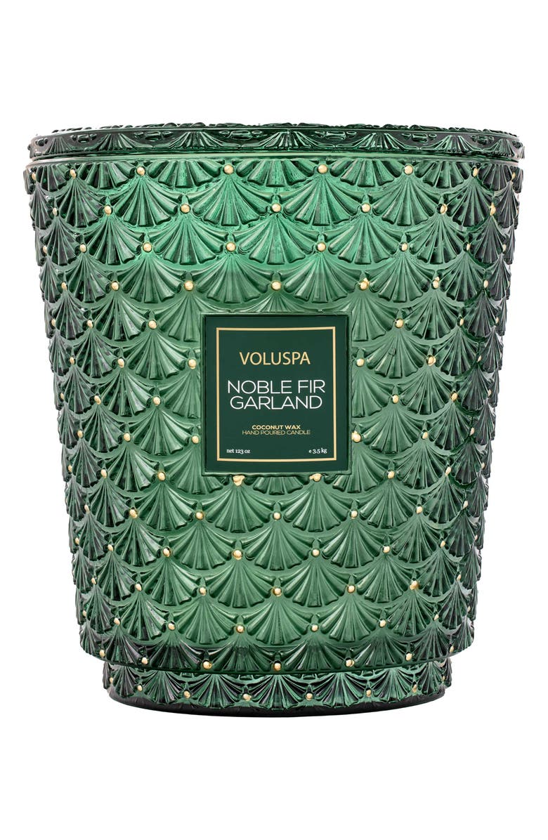 Voluspa Noble Fir Garland Candle 5-Wick Hearth Candle, Main, color, Noble Fir Garland